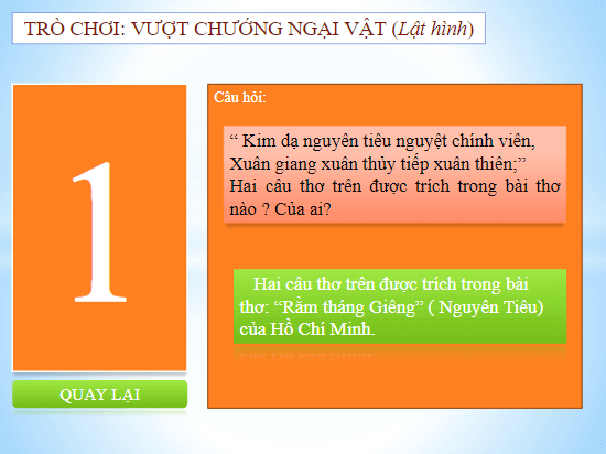 Trò chơi powerpoint Vượt chướng ngại vật (hay nhất)