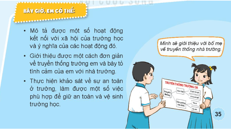 Tự nhiên xã hội lớp 3 Bài 8 trang 35 Vận dụng - Kết nối tri thức