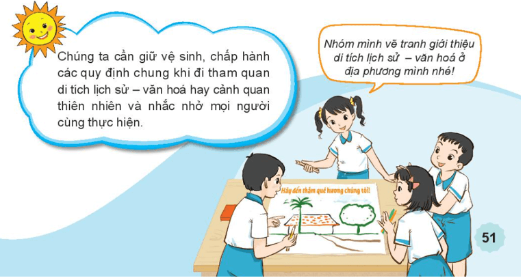 Tự nhiên xã hội lớp 3 Bài 11 trang 51 Vận dụng - Kết nối tri thức