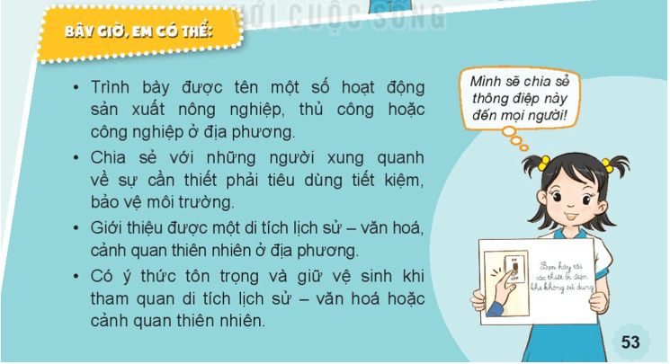 Tự nhiên xã hội lớp 3 Bài 12 trang 53 Vận dụng