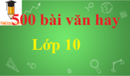 Những bài văn hay lớp 10 - Văn mẫu lớp 10