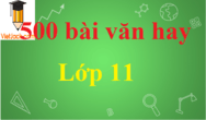 500 bài văn hay lớp 11