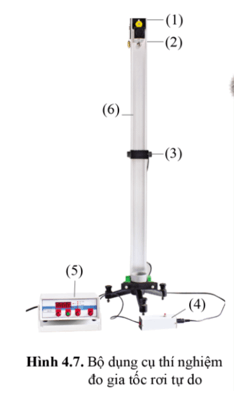 Đề xuất phương án và đo gia tốc rơi tự do với bộ dụng cụ giá, bi thép, nam châm điện
