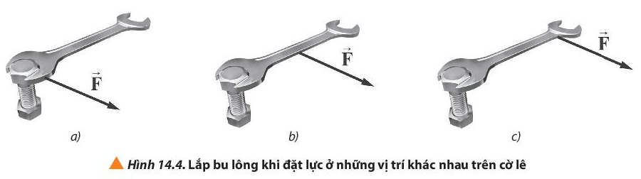 Lý thuyết Vật Lí 10 Chân trời sáng tạo Bài 14: Moment. Điều kiện cân bằng của vật (ảnh 3)