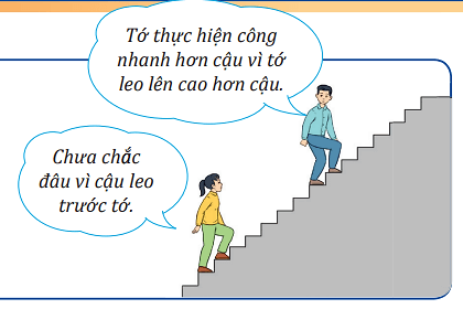 Để đánh giá việc thực hiện công của người hay thiết bị sinh công, người ta không chỉ