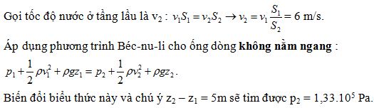 40 câu trắc nghiệm Cơ học chất lưu có lời giải (nâng cao - phần 2) | Bài tập Vật Lí 10 có đáp án và lời giải chi tiết