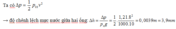 40 câu trắc nghiệm Cơ học chất lưu có lời giải (nâng cao - phần 1) | Bài tập Vật Lí 10 có đáp án và lời giải chi tiết