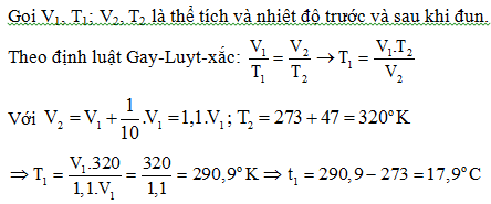 50 câu trắc nghiệm Chất khí có lời giải (nâng cao - phần 2) | Bài tập Vật Lí 10 có đáp án và lời giải chi tiết