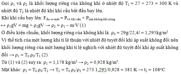 50 câu trắc nghiệm Chất khí có lời giải (nâng cao - phần 2) | Bài tập Vật Lí 10 có đáp án và lời giải chi tiết