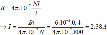 50 câu trắc nghiệm Từ trường có lời giải (nâng cao - phần 2)