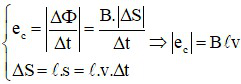 Bài tập suất điện động cảm ứng trong một đoạn dây dẫn chuyển động và cách giải hay, chi tiết