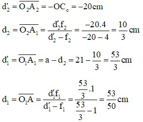 Dạng bài tập về kính hiển vi và cách giải hay, chi tiết