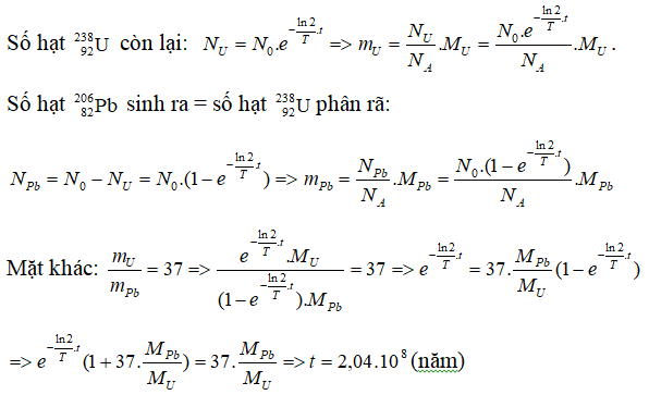 100 câu trắc nghiệm Hạt nhân nguyên tử có lời giải (nâng cao - phần 3)