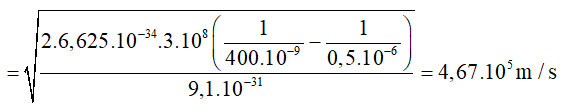 100 câu trắc nghiệm Lượng tử ánh sáng có lời giải (cơ bản - phần 1)