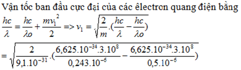 100 câu trắc nghiệm Lượng tử ánh sáng có lời giải (nâng cao - phần 3)