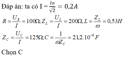 215 câu trắc nghiệm Dòng điện xoay chiều có lời giải (cơ bản - phần 3)
