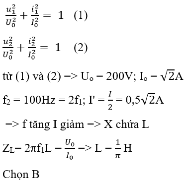 255 câu trắc nghiệm Dòng điện xoay chiều có lời giải (nâng cao - phần 1)