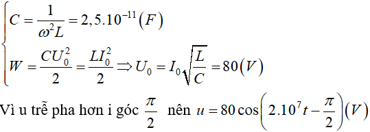 60 câu trắc nghiệm Dao động và sóng điện từ có lời giải (nâng cao - phần 2)