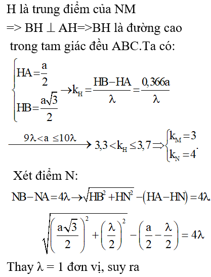 Bài tập Giao thoa sóng trong đề thi Đại học (có lời giải)