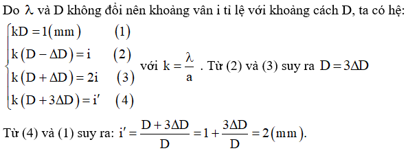 Bài tập Hiện tượng giao thoa ánh sáng trong đề thi Đại học (có lời giải)