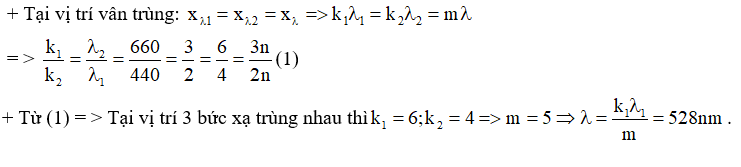 Bài tập Hiện tượng giao thoa ánh sáng trong đề thi Đại học (có lời giải)