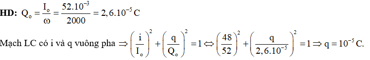 Bài tập Mạch dao động LC trong đề thi Đại học (có lời giải)