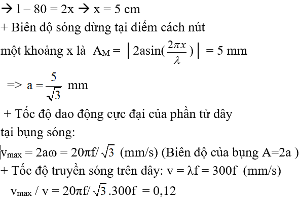 Bài tập Sóng dừng trong đề thi Đại học (có lời giải)