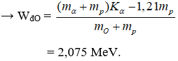 Cách tính động năng, động lượng trong phản ứng hạt nhân (hay, chi tiết) - Bài tập Vật Lí 12 có lời giải chi tiết