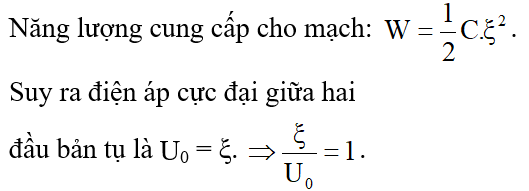 Cách giải Bài toán về nạp năng lượng ban đầu cho mạch dao động LC hay, chi tiết