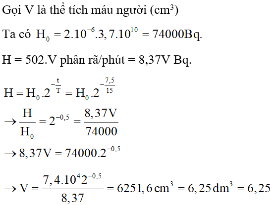 Công thức, Cách tính độ phóng xạ hay, chi tiết