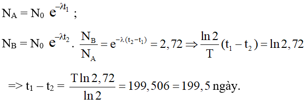 Công thức, Cách tính thời gian phóng xạ, tuổi của cổ vật hay, chi tiết