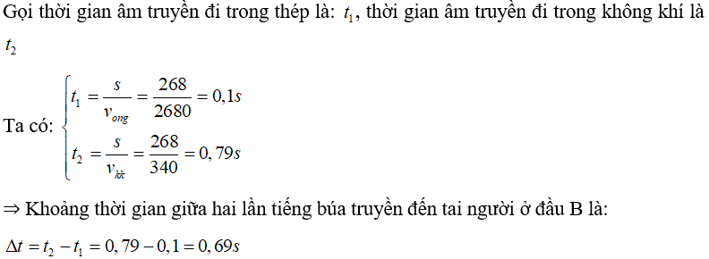 Bài tập Vật Lí 7 Bài 13 (có đáp án): Môi trường truyền âm (phần 2)