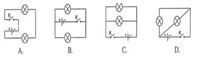 Bài tập Vật Lí 7 Bài 27 (có đáp án): Thực hành: Đo cường độ dòng điện và hiệu điện thế đối với đoạn mạch nối tiếp