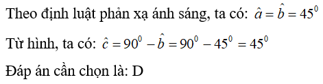 Bài tập Vật Lí 7 Bài 4 (có đáp án): Định luật phản xạ ánh sáng (phần 2)