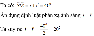 Bài tập Vật Lí 7 Bài 4 (có đáp án): Định luật phản xạ ánh sáng (phần 2)