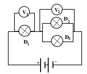 Cách vẽ sơ đồ mạch điện có Vôn kế hay, chi tiết