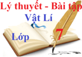 Câu hỏi trắc nghiệm Vật Lí 7 có đáp án