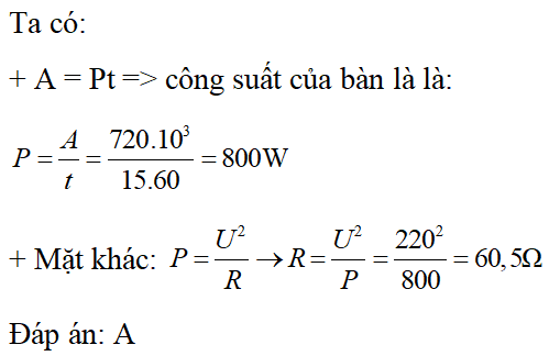 Bài tập điện năng -  công dòng điện (cực hay, chi tiết)