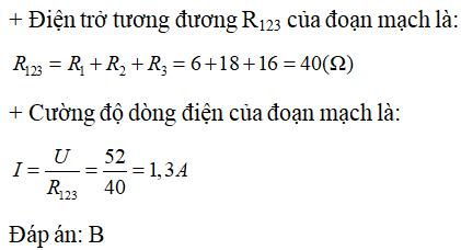 Bài tập định luật ôm cho đoạn mạch có các điện trở mắc nối tiếp (cực hay, chi tiết)