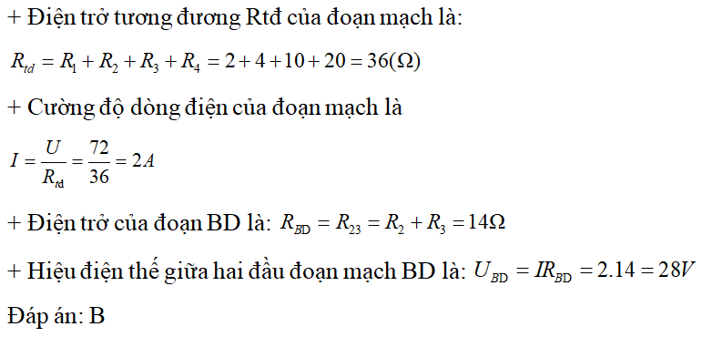 Bài tập định luật ôm cho đoạn mạch có các điện trở mắc nối tiếp (cực hay, chi tiết)