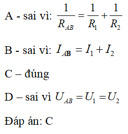 Bài tập định luật ôm cho đoạn mạch có các điện trở mắc song song (cực hay, chi tiết)