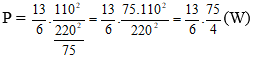 Cách giải Bài tập tính công suất định mức của dụng cụ điện cực hay