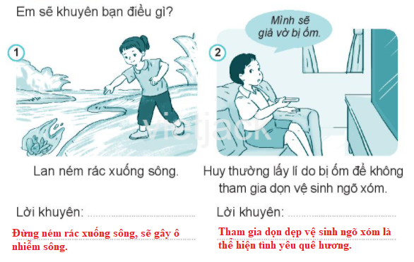 Bài 2: Em yêu quê hương