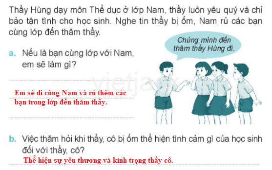 Bài 3: Kính trọng thầy giáo, cô giáo