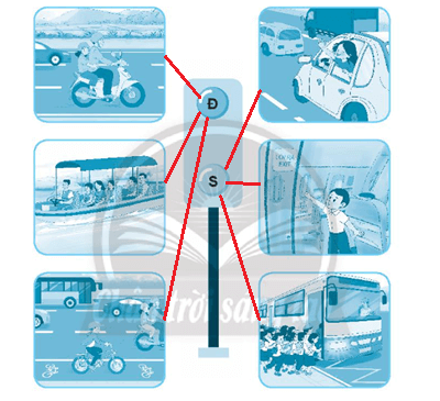 Vở bài tập Đạo đức lớp 3 trang 10, 11, 12 Bài 2: An toàn khi đi trên các phương tiện giao thông | Chân trời sáng tạo