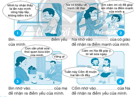 Vở bài tập Đạo đức lớp 3 trang 33, 34, 35 Bài 8: Khám phá điểm mạnh, điểm yếu của bản thân - Chân trời sáng tạo