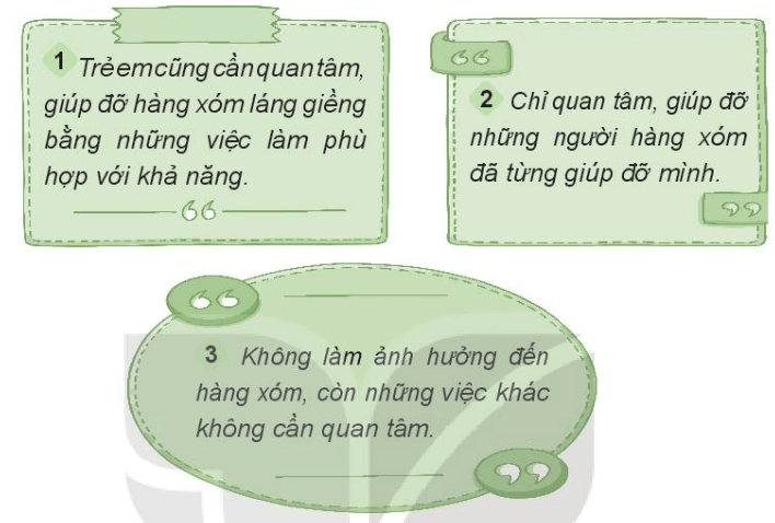 Vở bài tập Đạo đức lớp 3 trang 12, 13, 14, 15, 16 Bài 3: Quan tâm hàng xóm láng giềng | Kết nối tri thức