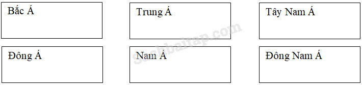 Vở bài tập Địa Lí lớp 5 Bài 17: Châu Á | Giải VBT Địa Lí 5