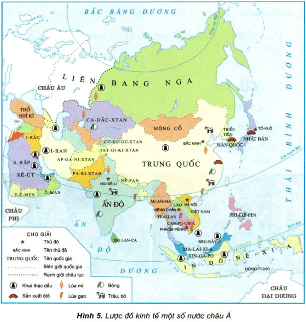 Vở bài tập Địa Lí lớp 5 Bài 18: Châu Á (tiếp theo) | Giải VBT Địa Lí 5