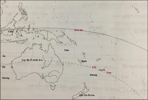 Vở bài tập Địa Lí lớp 5 Bài 27: Châu Đại Dương và Châu Nam Cực | Giải VBT Địa Lí 5